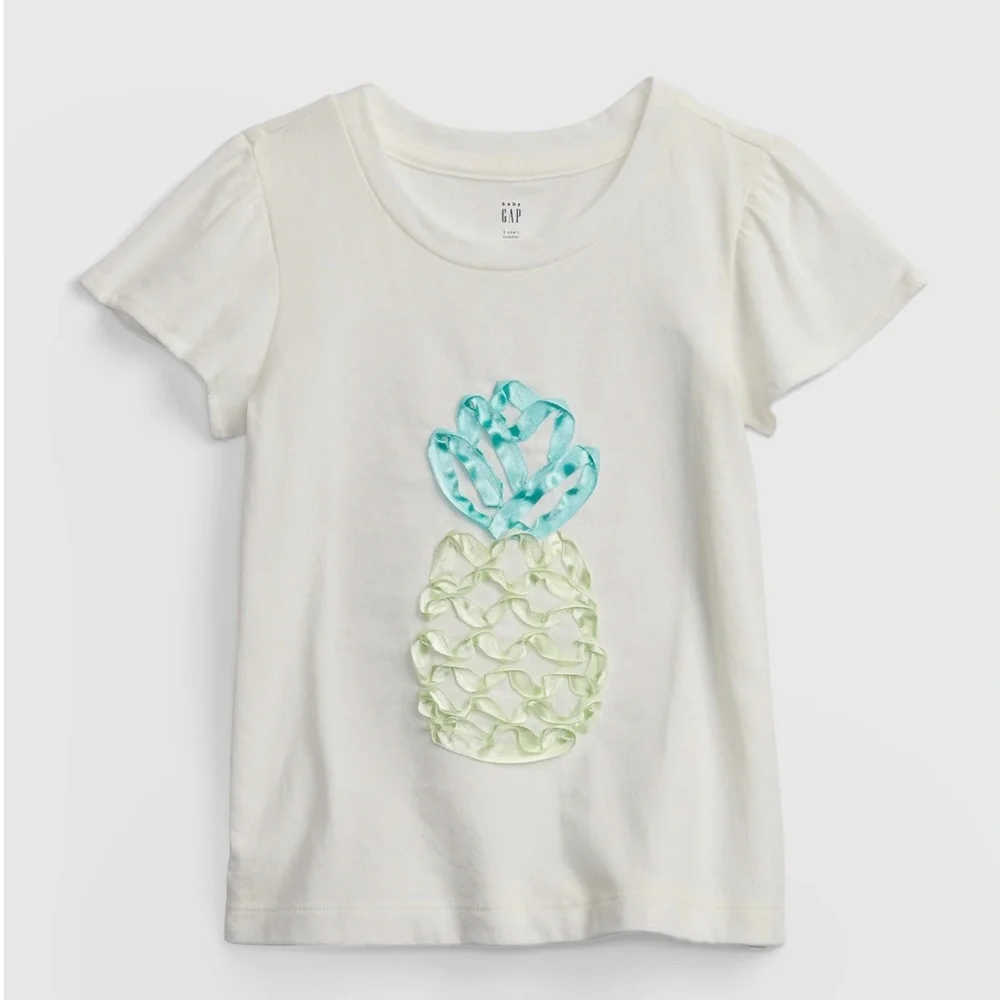 Gap Interactive Graphic Pineapple Short Sleeve Shirt